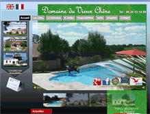 Tablet Screenshot of domaineduvieuxchene.com